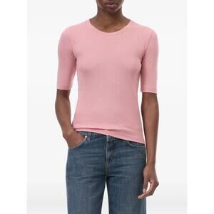 CLOSED	Crew Neck Tee in Peony Pink S NWT Soft Girl Basics Minimalist